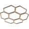 Ekena Millwork Florin Wood Fretwork Pierced Ceiling Medallion, Hickory, 16"OD x 5 5/8"ID x 3/8"T CMWP16X16X0375FOHI - alternate 4